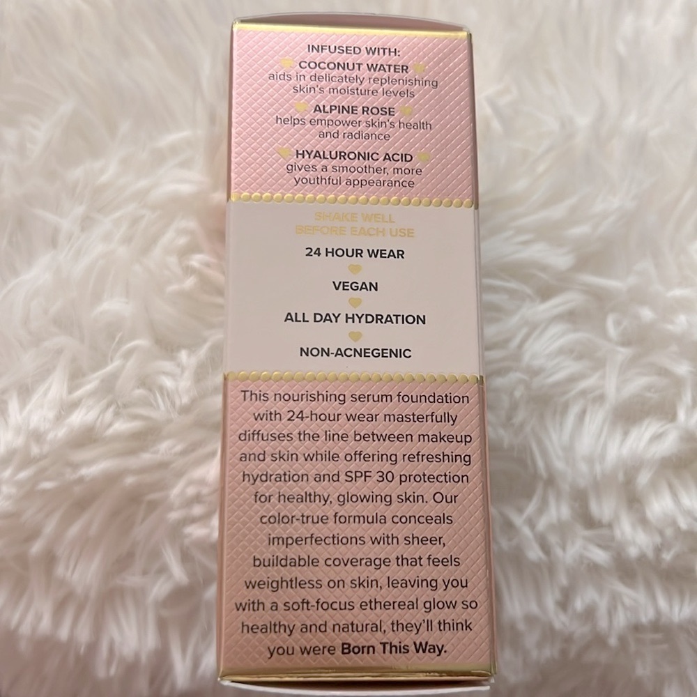 Too Faced Born This Way Healthy Glow Moisturizing Skin Tint Spf 30 /Vanilla /NIB - Picture 4 of 8